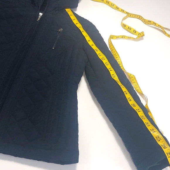 Laundry by Design Women's Navy Blue Hooded Quilted Puffy Jacket Size S/P - Picture 14 of 16